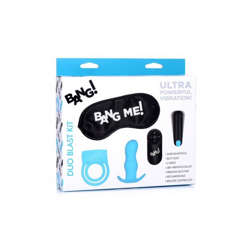 Kit Duo Blast USB avec Télécommande Bleu