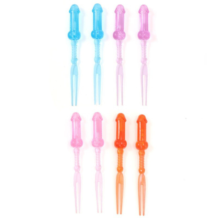 8 Pinchos Pene Colores