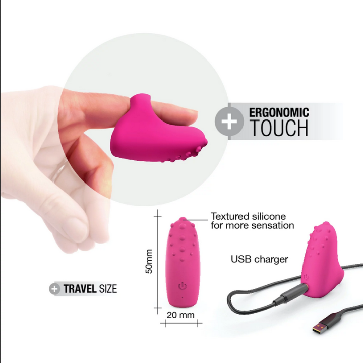 Vibromasseur de Doigt Magic Finger Rose