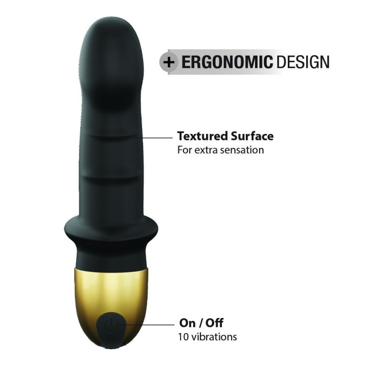 Vibromasseur Mini Lover Noir-Or