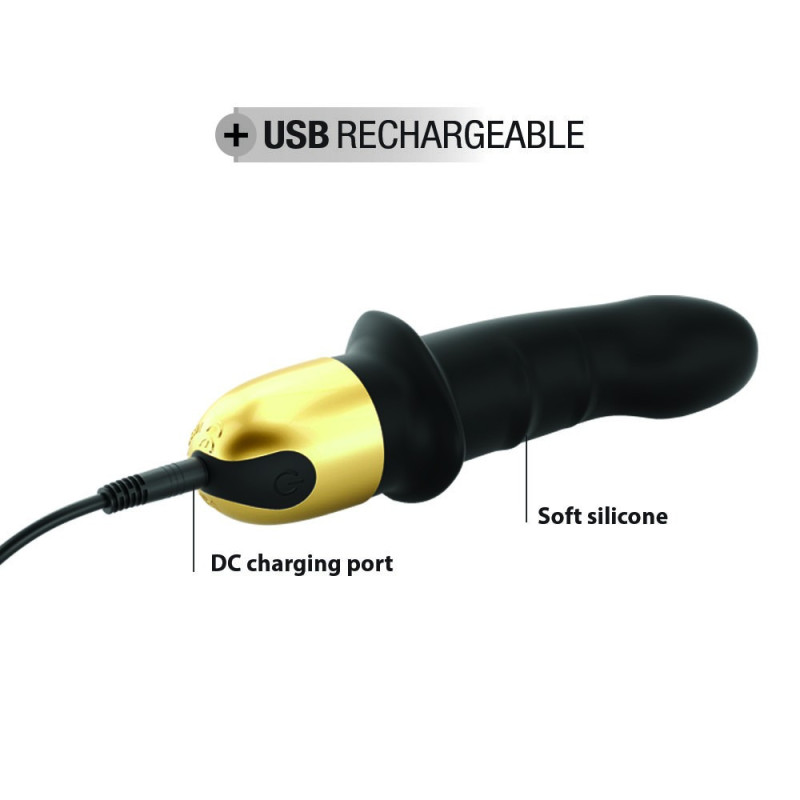 Vibromasseur Mini Lover Noir-Or