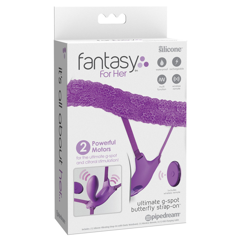 Ultimate G-Spot Butterfly Harnais Vibrant Mauve