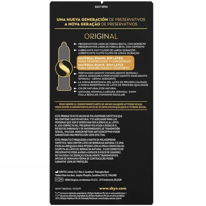 Préservatif Original Sensation Naturelle 10 Unités