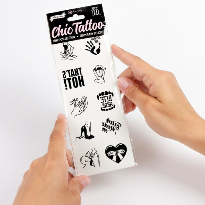 Set de 10 Tattoos Temporales Kinky Collection