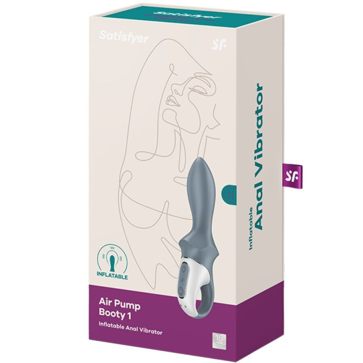 Air Pump Booty 1 Vibromasseur Gonflable Anal Gris
