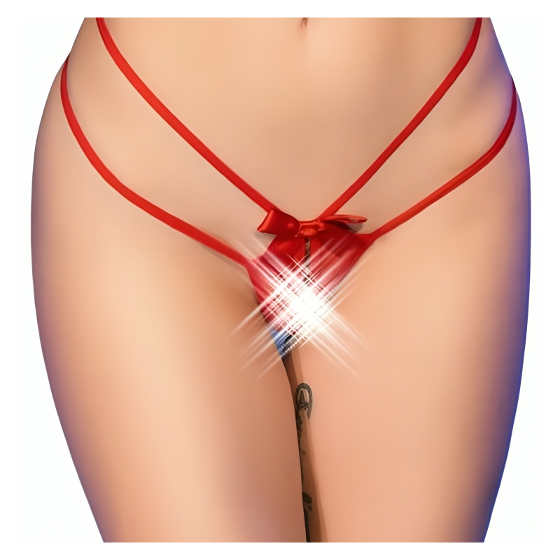 Nuisette & String Ouvert Rouge CR 4695