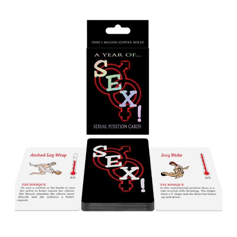 Jeu de Cartes Positions Sexuelles Un An de... Sexe !