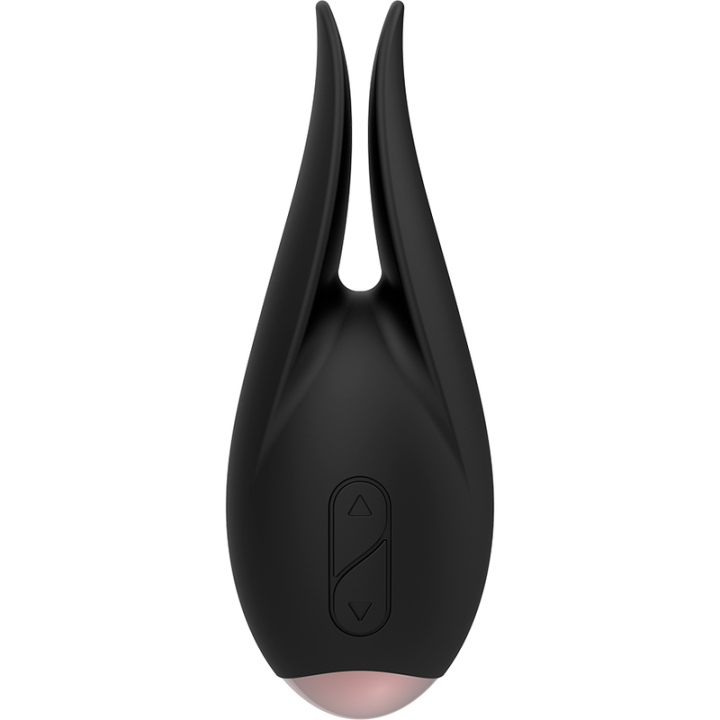 Stimulateur Clitoridien Noir/Or Fleur