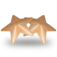 Cubre Pezones Metal Estrellas