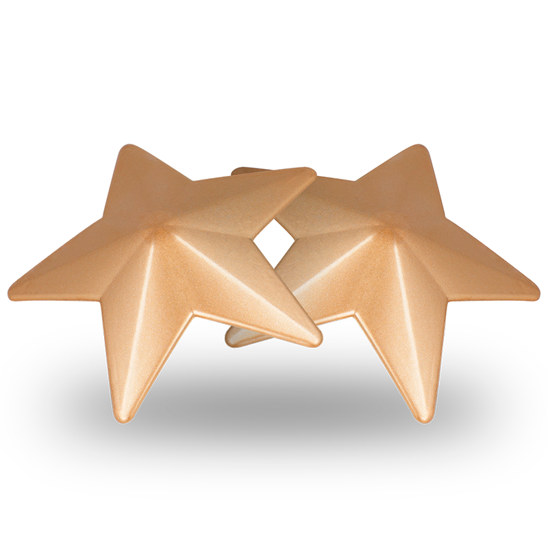 Cubre Pezones Metal Estrellas