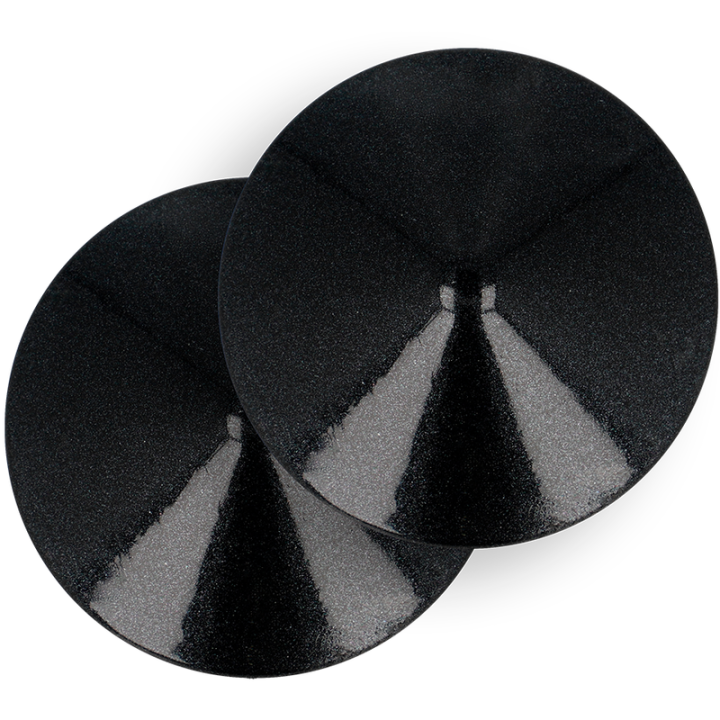Cubre Pezones Metal Círculos Negros