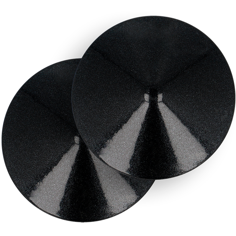 Cubre Pezones Metal Círculos Negros