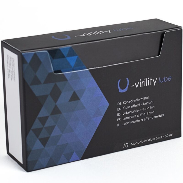 U Virility Lube Lubricante Efecto Frío 10 x 5 ml