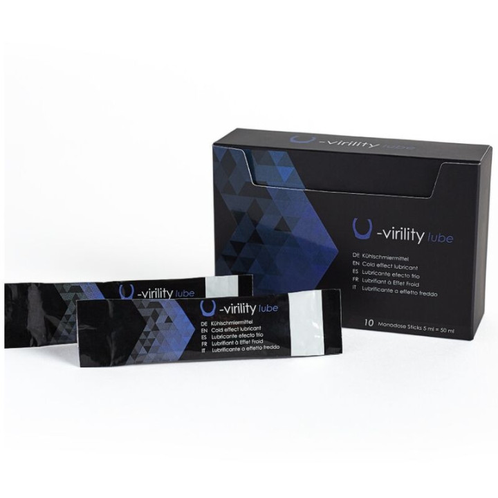 U Virility Lube Lubricante Efecto Frío 10 x 5 ml