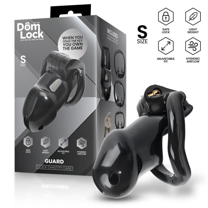 Cage de Chasteté Guard avec Cadenas Interne Taille S