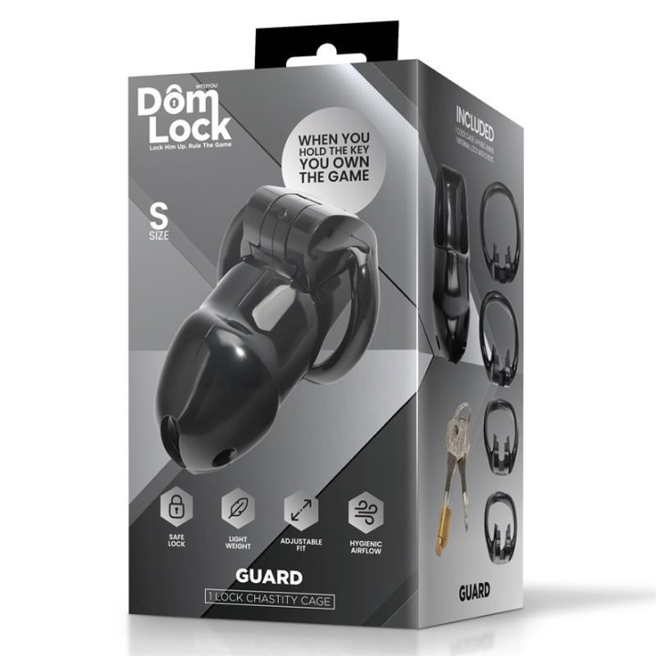 Cage de Chasteté Guard avec Cadenas Interne Taille S