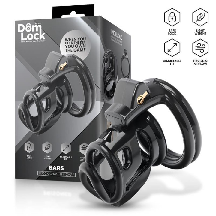 Bars Cage pour Pénis avec Cadenas Interne