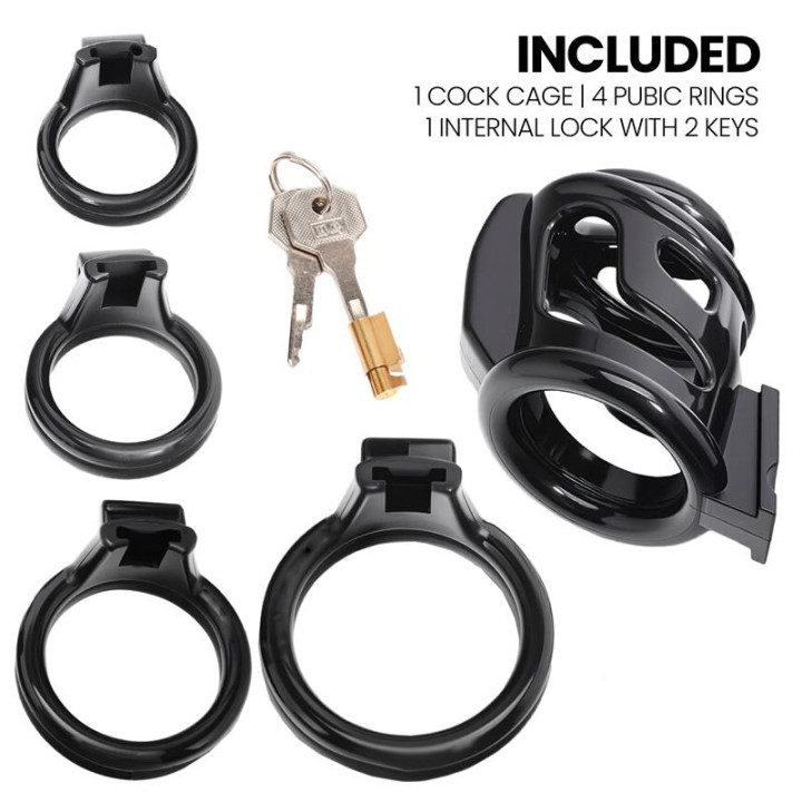Bars Cage pour Pénis avec Cadenas Interne