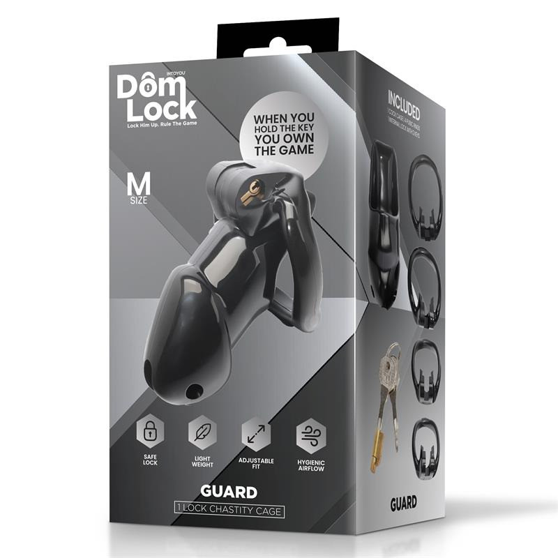 Guard Cage de Chasteté avec Cadenas Interne Taille M