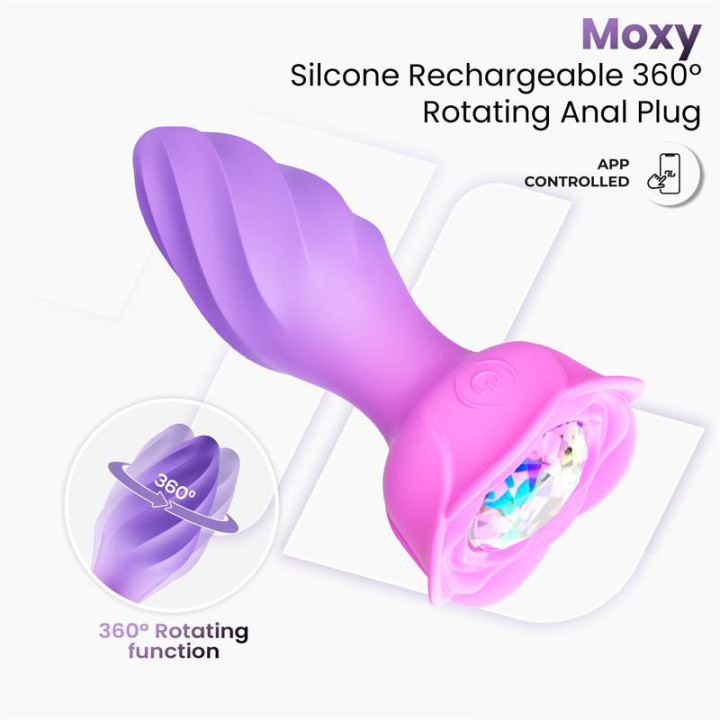 Moxy Plug Anal avec Rotation 360º et App