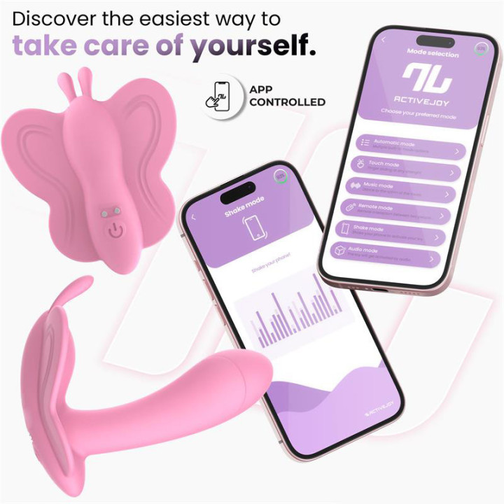 Wingy Estimulador Mariposa con APP Rosa