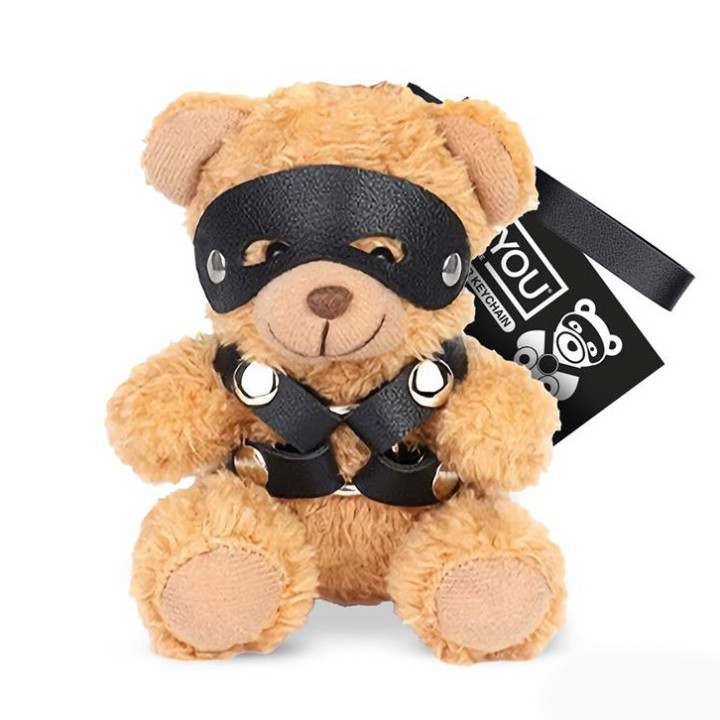 Bearly Porte-clés Ourson BDSM avec Harnais