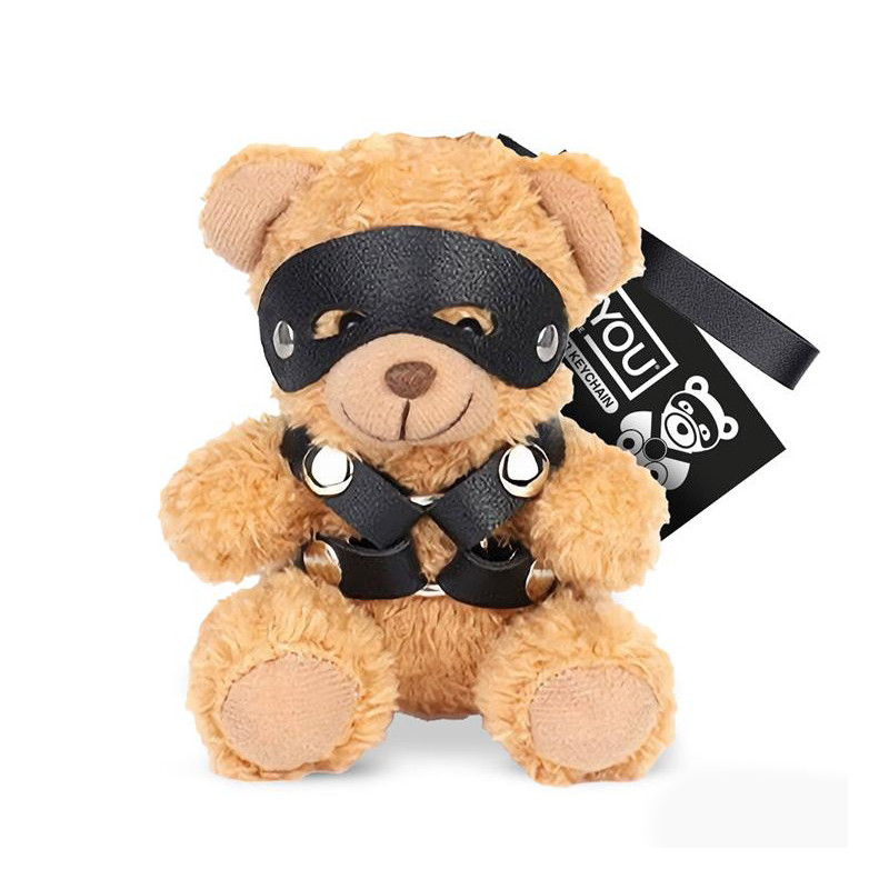 Bearly Porte-clés Ourson BDSM avec Harnais