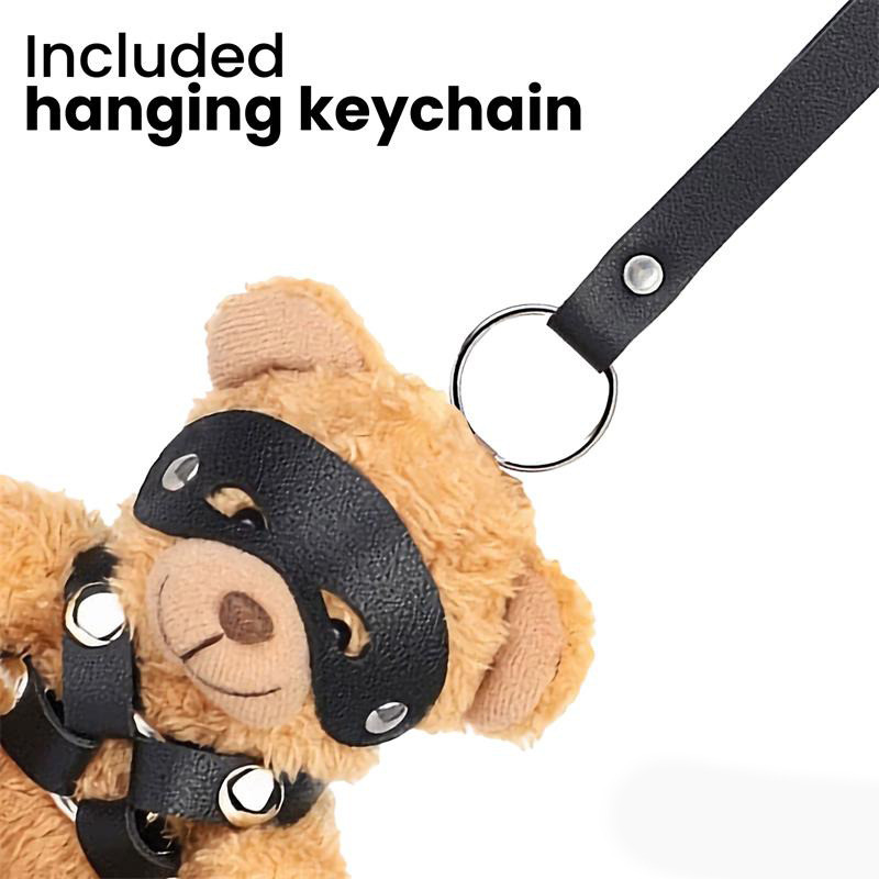 Bearly Porte-clés Ourson BDSM avec Harnais