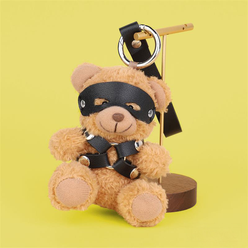 Bearly Porte-clés Ourson BDSM avec Harnais