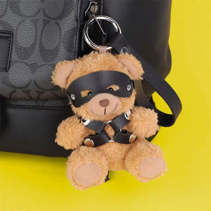 Bearly Porte-clés Ourson BDSM avec Harnais