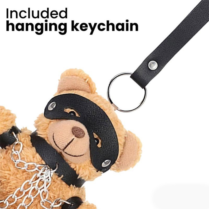 Bubu Llavero de Osito BDSM con Cadenas