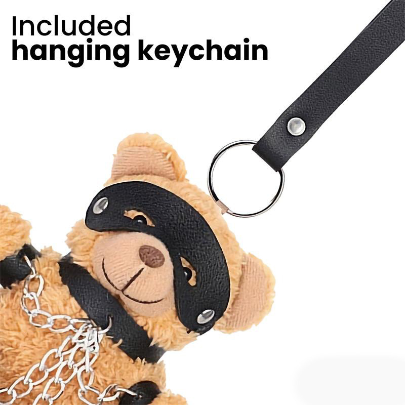 Bubu Llavero de Osito BDSM con Cadenas