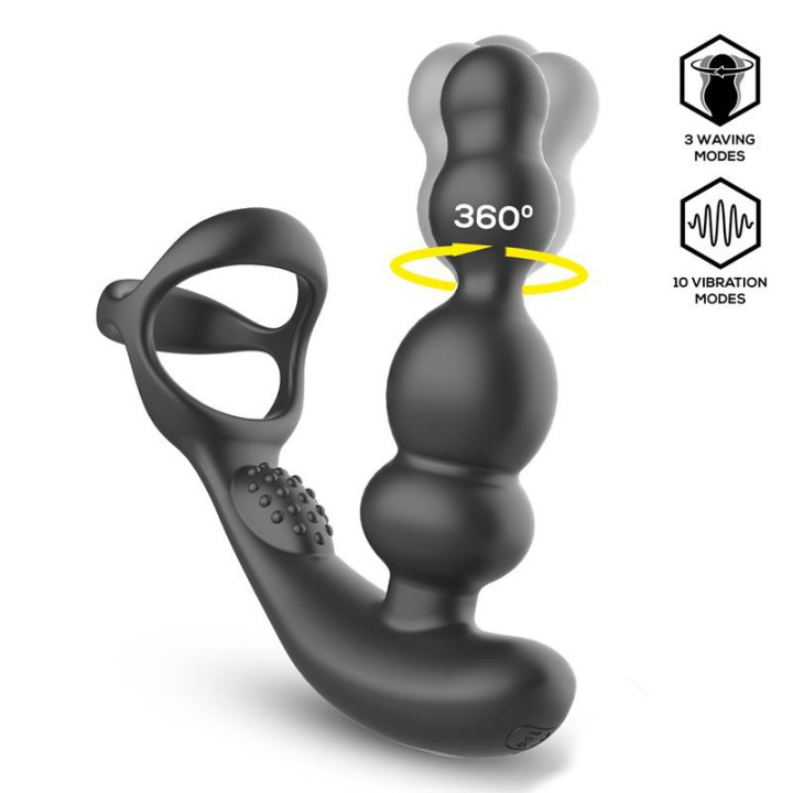 Klark Plug Anal Oscillant avec Télécommande