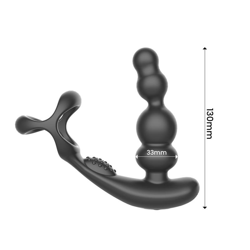Klark Plug Anal Oscillant avec Télécommande