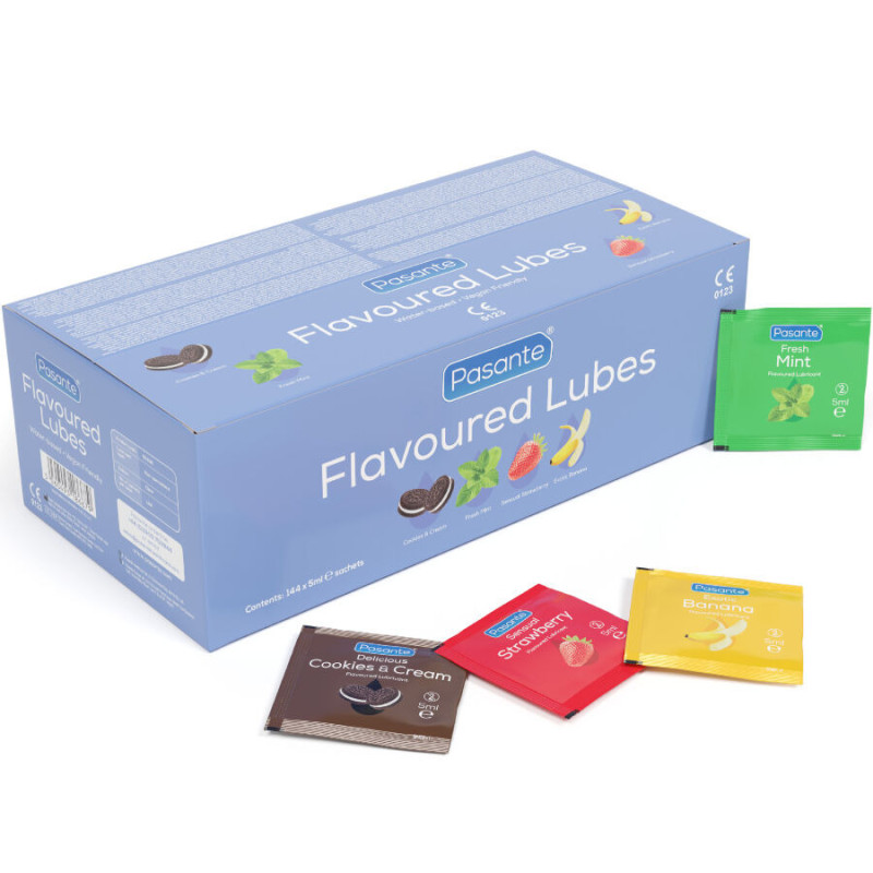 Lubricantes Sabores Caja 144 Uds 5 ML