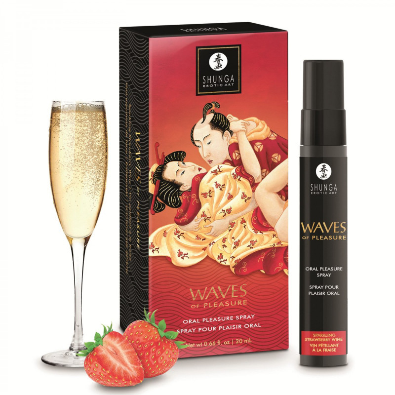 Waves Pleasure Spray Oral Séducteur Fraise 20 ml