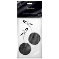 Pinzas Regulables con Pompon Negra