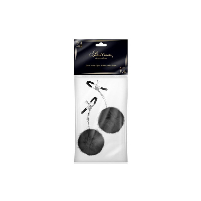 Pinzas Regulables con Pompon Negra