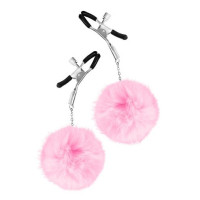 Pinzas Regulables Pompon Rosa