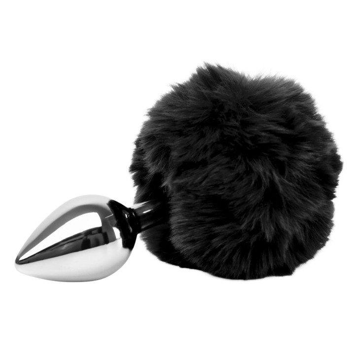 Plug Pompon Métal Noir M
