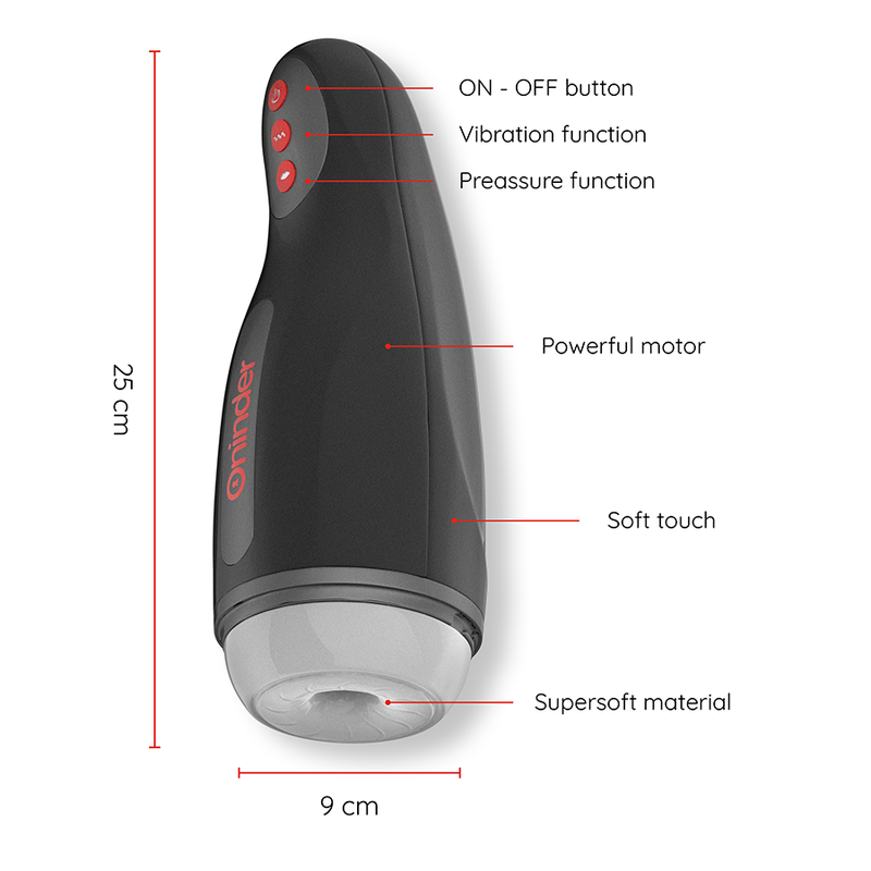 Seoul Masturbador Masculino de Compresión y Vibración con App