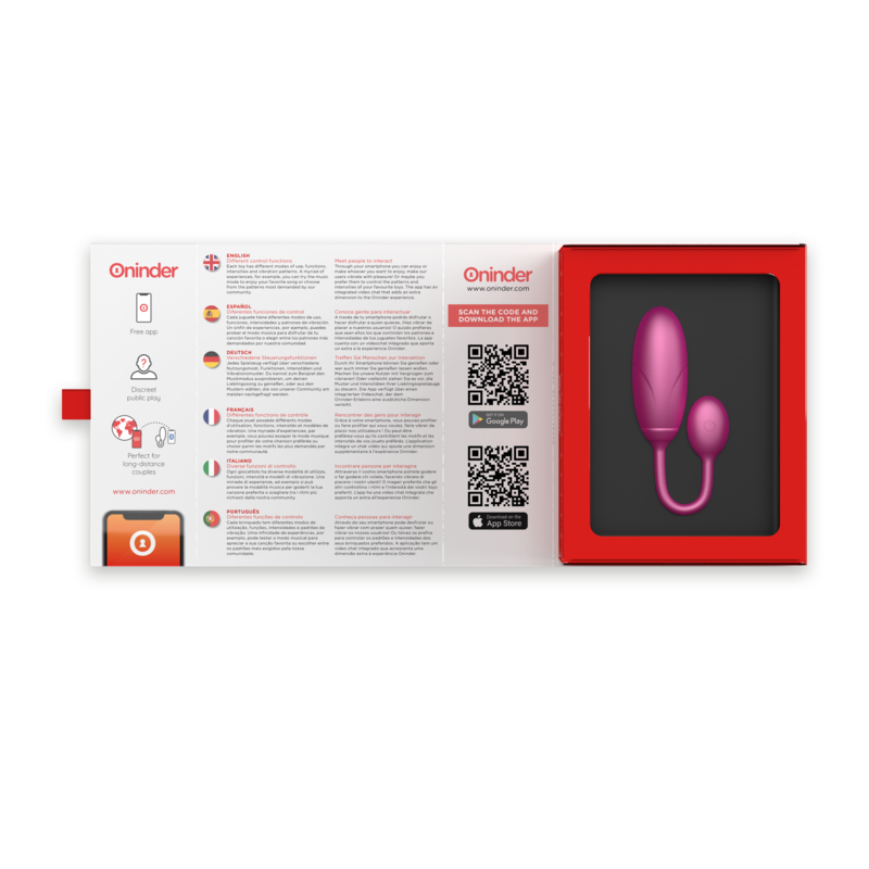 Denver Huevo Vibrador Rosa con App