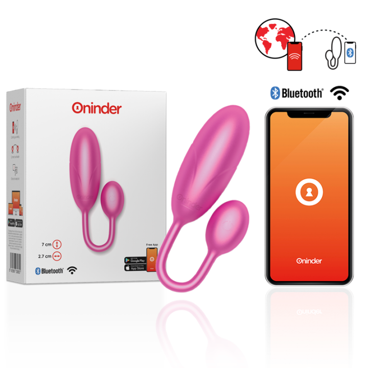 Denver Huevo Vibrador Rosa con App