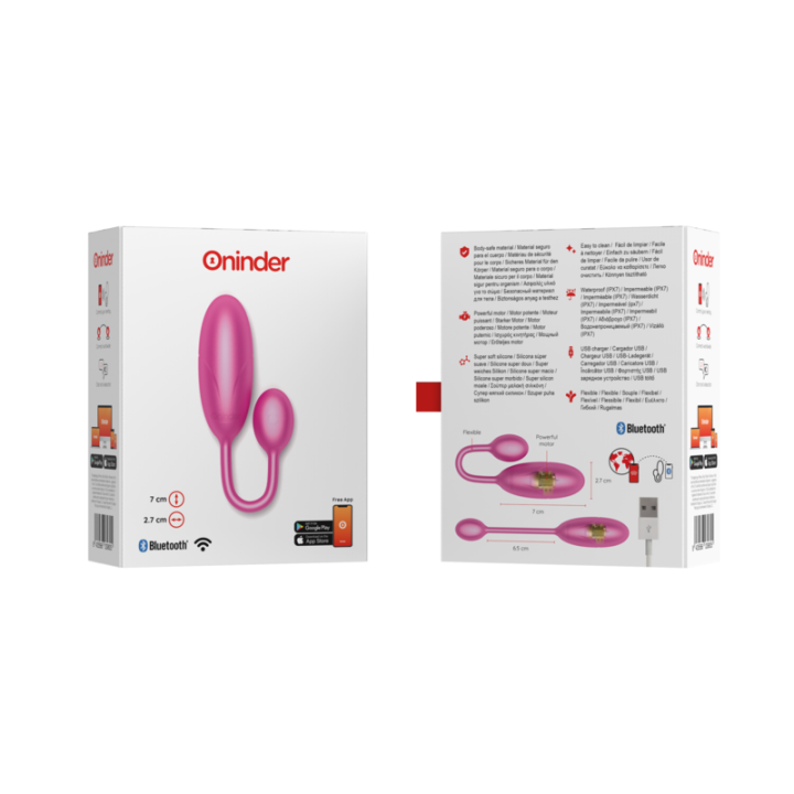 Denver Huevo Vibrador Rosa con App