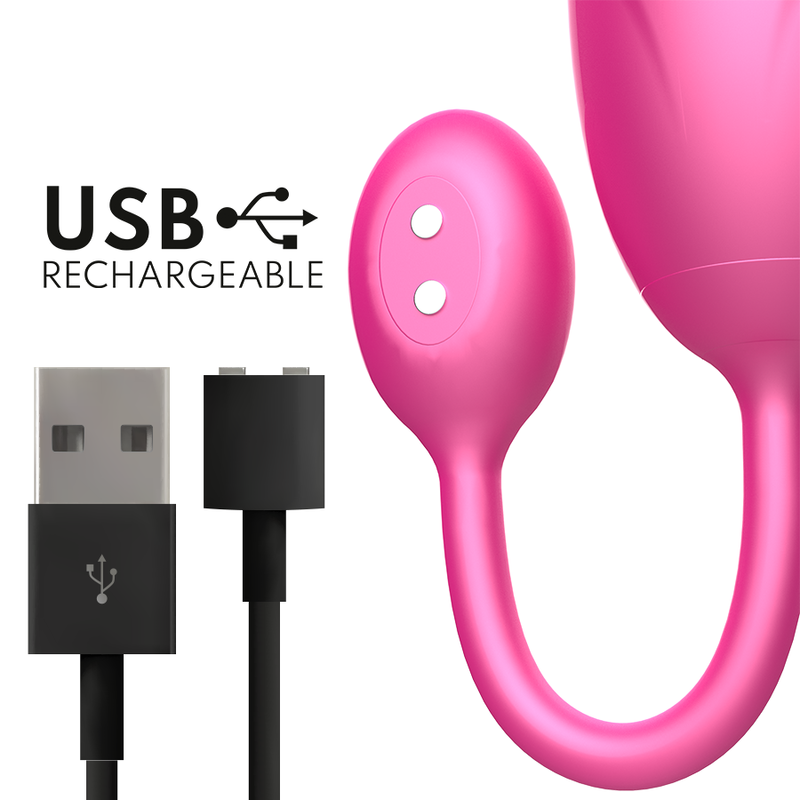 Denver Huevo Vibrador Rosa con App