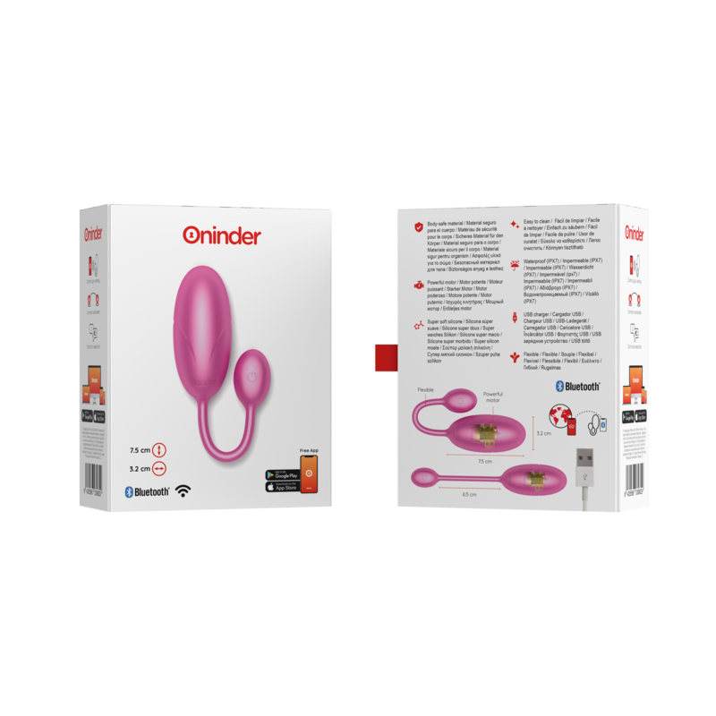 Tokyo Huevo Vibrador Rosa con App