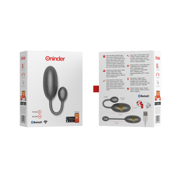 Tokyo Huevo Vibrador Negro con App