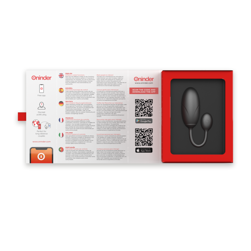 Tokyo Huevo Vibrador Negro con App