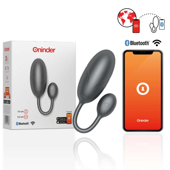 Tokyo Huevo Vibrador Negro con App