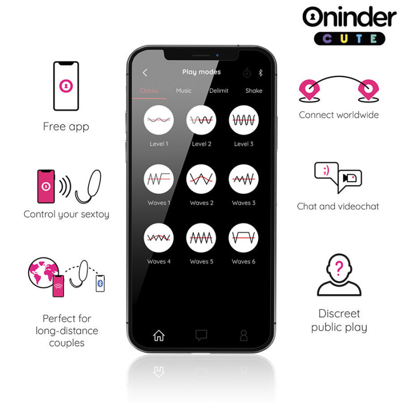 Love Pleasure Oeuf Vibro Tapping avec App